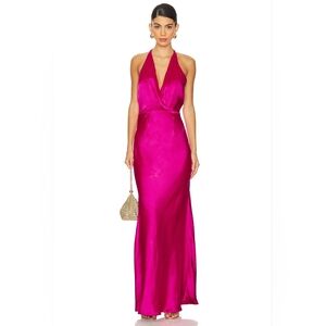 Elliatt Aria Maxi Fuchsia Dress Large